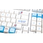 Doraemon 104+21 XDA profile Keycap PBT Dye-subbed Cherry MX Keycaps Set Mechanical Gaming Keyboard